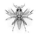 mantis spider kangaroo tattoo design idea