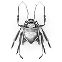 mantis spider kangaroo tattoo design idea