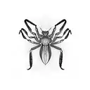 mantis spider kangaroo tattoo design idea