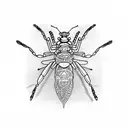 mantis spider tattoo design idea