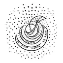 A minimalist representation of Proverbs 17:17 in calligraphy tattoo design idea
