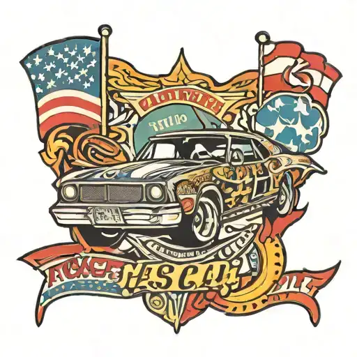 nascar tattoo design idea