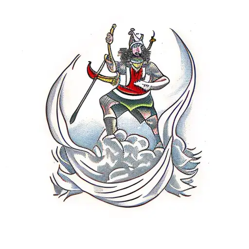 the fool tarot card tattoo design idea