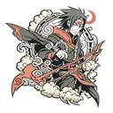 naruto arm sleeve itachi akatsuki cloud tattoo design idea