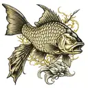 carp fishing tattoo design idea