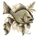 carp fishing tattoo design idea
