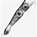 Sicily outline tattoo design idea
