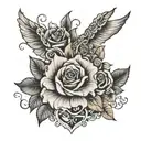 lyric tattoo from adele : hold on (with a heart) tattoo design idea