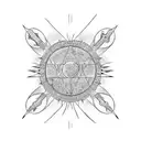 pioneer plaque tattoo design idea