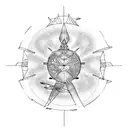 pioneer plaque tattoo design idea