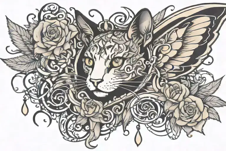 cybersigalism y2k girly tattoo tattoo design idea