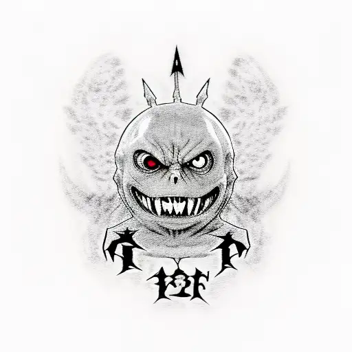 death eaters, harry potter, lotr, naruto, one piece, one punch man, totoro, no name face tattoo design idea