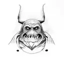 death eaters, harry potter, lotr, naruto, one piece, one punch man, totoro, no name face tattoo design idea
