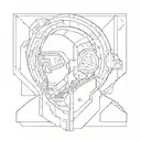 Incorporate elements of Kirill's occupation into a futuristic sci-fi themed tattoo design tattoo design idea