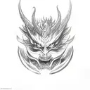 final fantasy 7 ifrit, shiva and bahamut  tattoo design idea