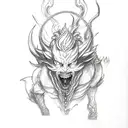 final fantasy 7 ifrit, shiva and bahamut  tattoo design idea