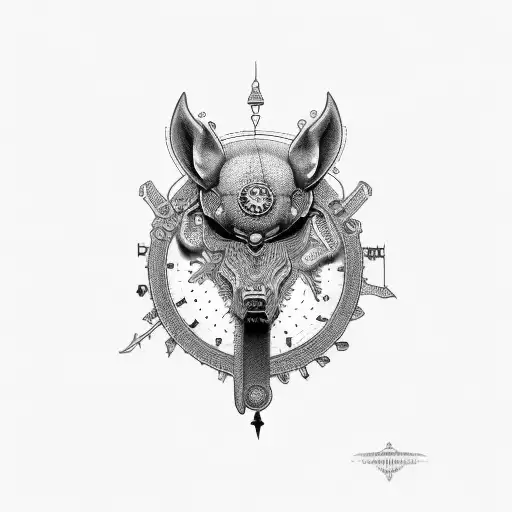 reloj de números romanos tattoo design idea