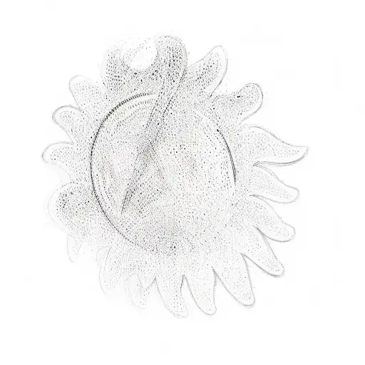 a pentagram tattoo design idea