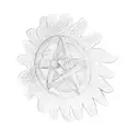 a pentagram tattoo design idea