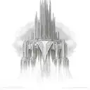  aggrogoth style ivory tower from the neverending story tattoo design idea