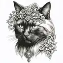 Neva Masquerade cat tattoo design idea