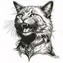 Neva Masquerade cat tattoo design idea