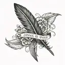 this too shall pass with aarow bird feather tattoo design idea