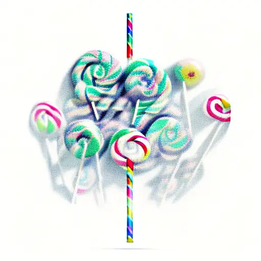lollipop tattoo design idea