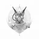 Anubis  tattoo design idea