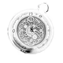 pocket watch filigree background tattoo design idea