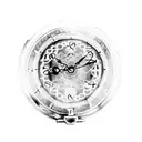 pocket watch filigree background tattoo design idea