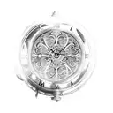 pocket watch filigree background tattoo design idea