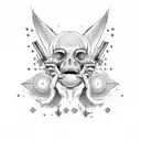 hear no evil see no evil  tattoo design idea