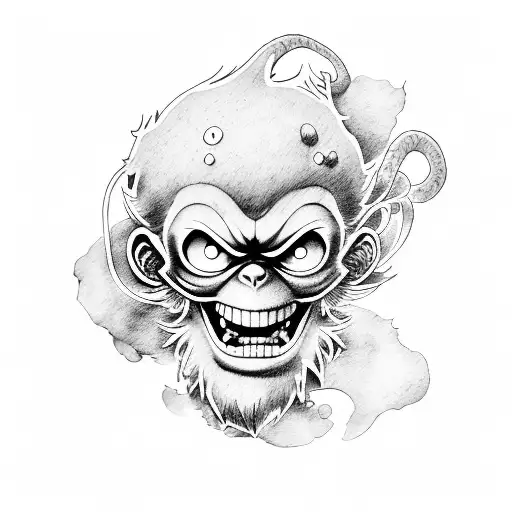 monkey d. luffy  tattoo design idea
