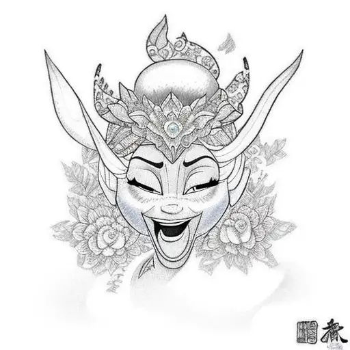 Elsa and anna tattoo design idea