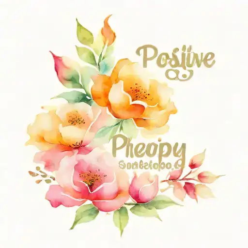 positive therapy quotes tattoo design idea