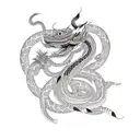 leao e cobra amigos  tattoo design idea