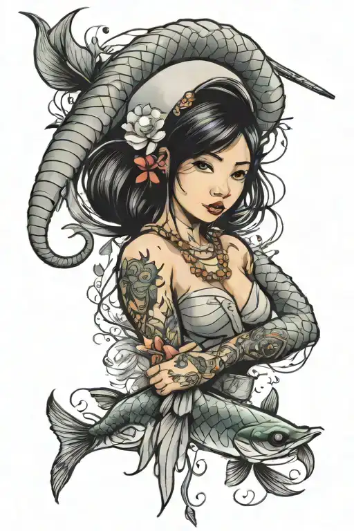 scorpian, equality, sushi, outdoors, woods, water, survivor, children, fish tattoo design idea