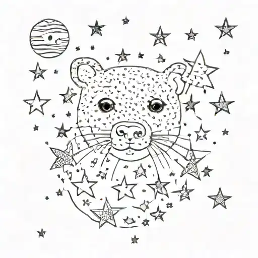 freckles, moles, stars, dream tattoo design idea