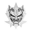 lobo robot tattoo design idea