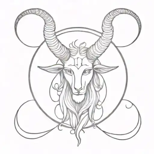 A fusion of Greek mythology, Luciferianism, and Baphomet in a unique tattoo design tattoo design idea