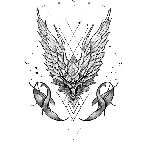 fenix tattoo design idea