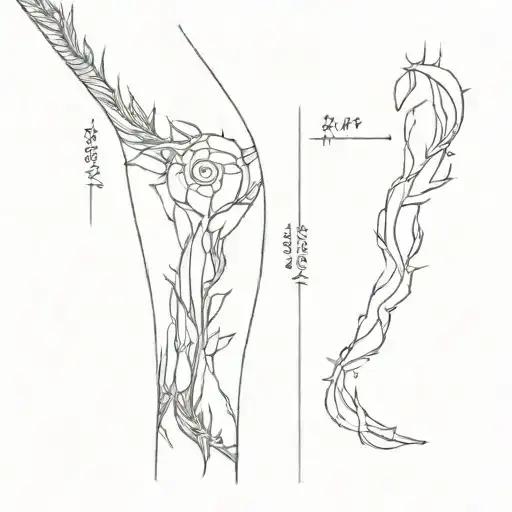 Kazakh ornament like veins full arm sleeve tattoo design idea