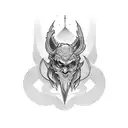 mage wizard tattoo design idea