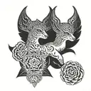 two sibling tattoo tattoo design idea