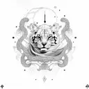 7 linhas da Umbanda  tattoo design idea