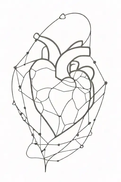 heart made of glass my mind of stone tattoo design idea