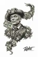 Money Power Respect  tattoo design idea