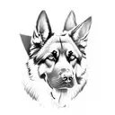 German Shepherds  tattoo design idea