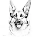German Shepherds  tattoo design idea